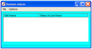 Reliable Hosting Domain Alarm screenshot